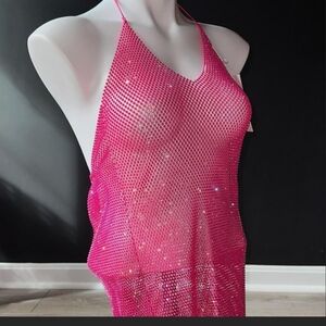CJES NWT OS sparkle mesh dress